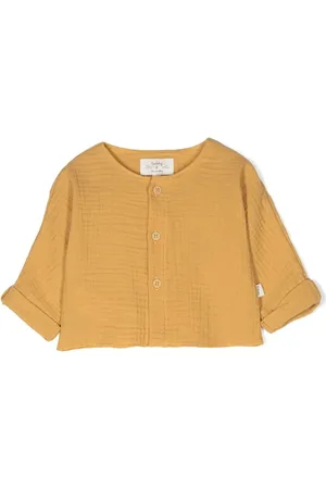 TEDDY & MINOU Seersucker buttoned cardigan