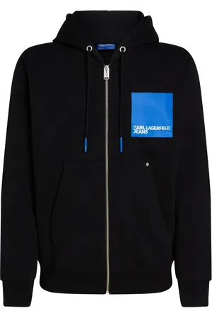 Karl Lagerfeld Box Logo zip-up hoodie