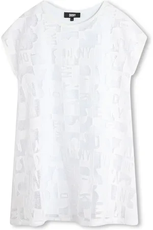 DKNY Logo-jacquard sleeveless dress