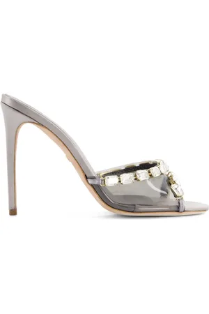 Giambattista Valli 90mm crystal-embellished leather sandals