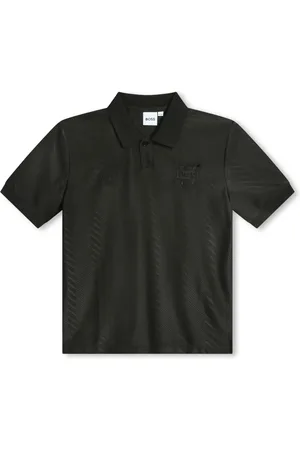 HUGO BOSS Logo-patch polo shirt