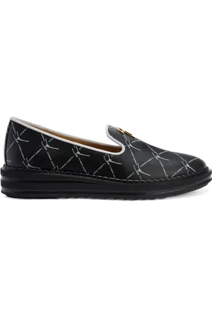 Giuseppe Zanotti Tim logo-lettering loafers
