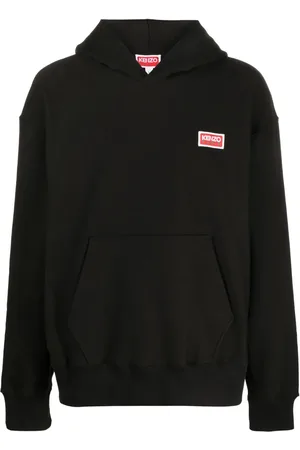 Kenzo Logo-print stretch-cotton hoodie