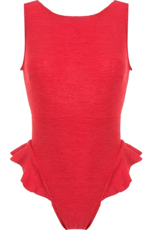 CLUBE BOSSA Goya ruffle-trimmed swimsuit