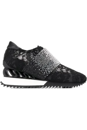 LE SILLA Rhinestone embellished sneakers