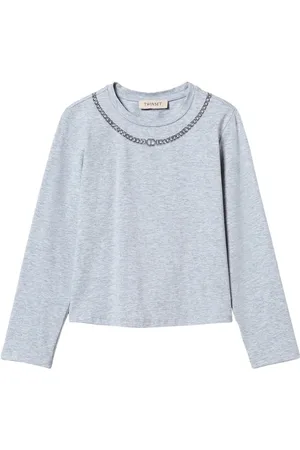 Twin-Set Rhinestone necklace t-shirt
