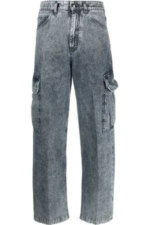 MOORER Lively-101 high-rise cargo jeans