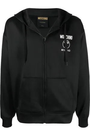 Moschino Logo-print zip-up hoodie