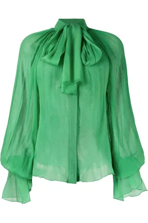 Atu Body Couture Pussy-bow silk blouse