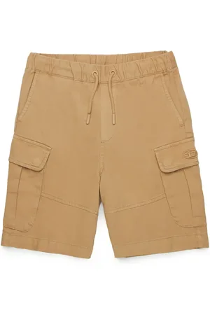 Diesel Logo-embroidered cargo shorts