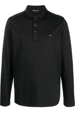 Michael Kors Long-sleeve cotton polo shirt