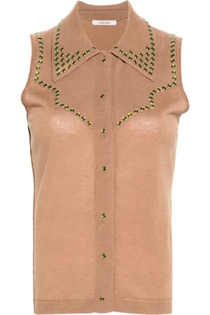 Dorothee Schumacher Stud-embellished knitted top