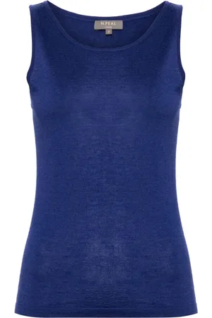 N.PEAL Scoop-neck tank top