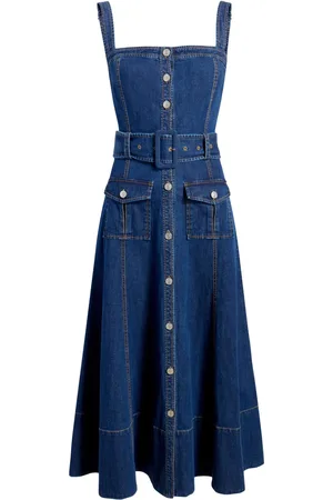 Cinq A Sept Vega denim midi dress
