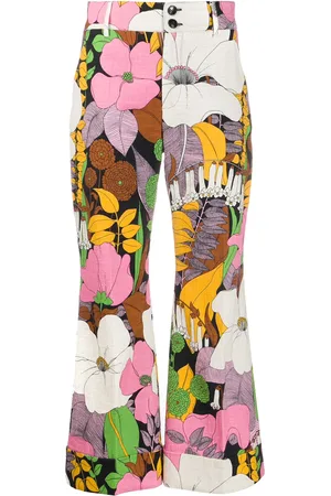 La DoubleJ Hendrix floral-print trousers