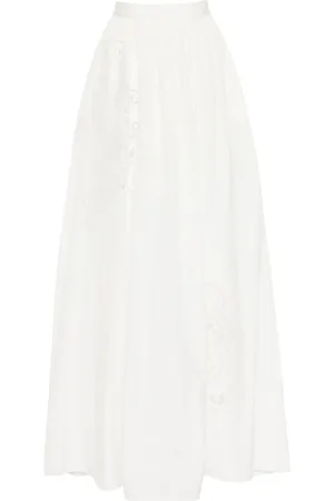 Elie saab Embroidered taffeta maxi skirt