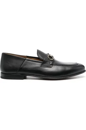 Salvatore Ferragamo Gancini-buckle leather loafers