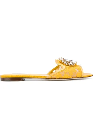 Dolce & Gabbana Rainbow Lace brooch-detail sandals