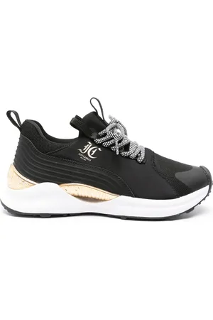 Roberto Cavalli Panelled lace-up sneakers