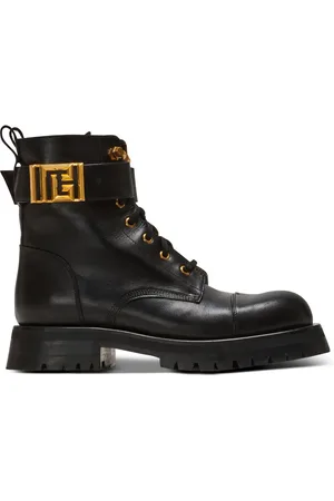 Balmain Romy lace-up leather boots