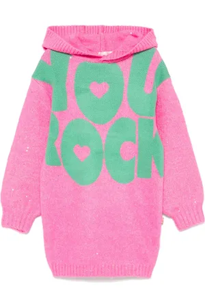 Billieblush Slogan-print dress