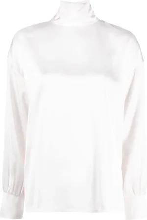 Fabiana Filippi High-neck satin blouse