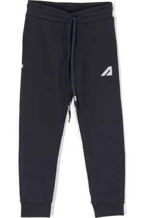 Autry Logo-embroidered cotton track pants