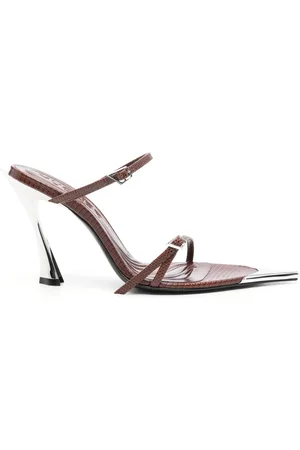 MUGLER 105mm lizard-effect sandals