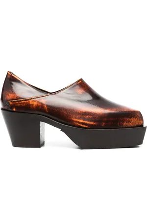 ECKHAUS LATTA 65mm Cowboy leather clogs