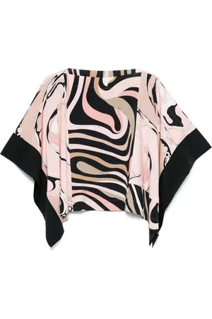Puccini Marmo-print blouse