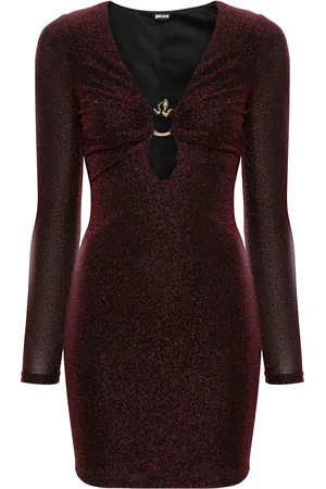 Roberto Cavalli Snake-detail mini dress
