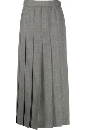 Thom Browne Pleated midi skirt