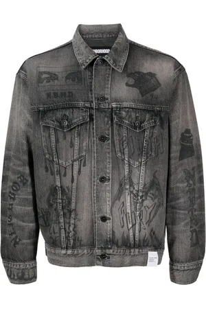 NEIGHBORHOOD Type-3 graphic-print denim jacket