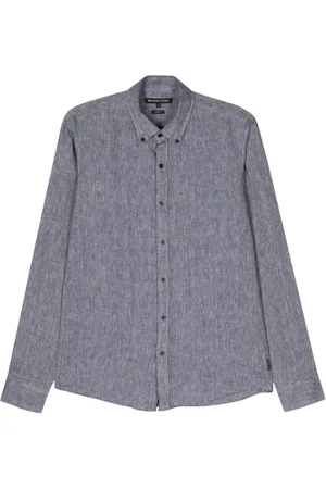 Michael Kors Slub-texture linen shirt