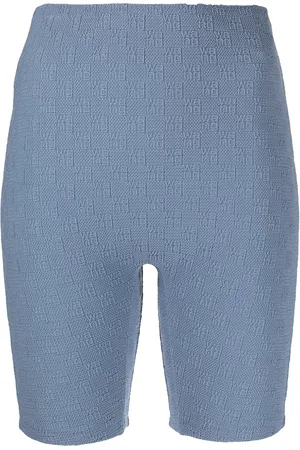 Alexander Wang Logo-check cycling shorts