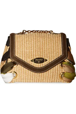 Puccini Tressage logo-plaque bag