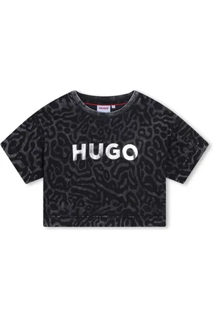 HUGO BOSS Logo-print cropped T-shirt