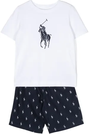 Ralph Lauren Polo Pony-print shorts set