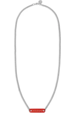 Palm Angels Logo tag necklace