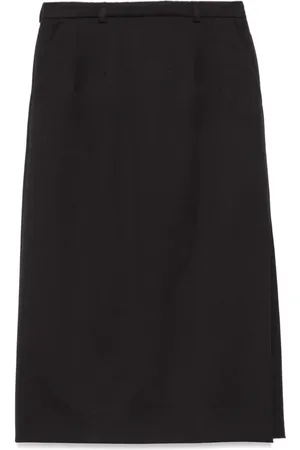 Dolce & Gabbana Gabardine virgin-wool midi skirt