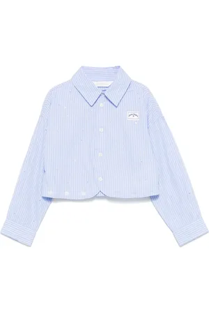 Palm Angels Rhinestone-embellished long-sleeve shirt