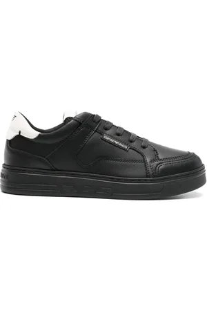 Emporio Armani Lace-up leather sneakers