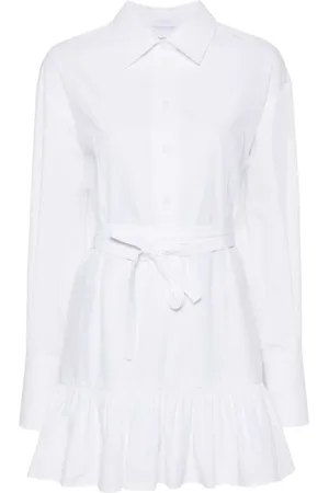 Patou Ruffled mini shirtdress