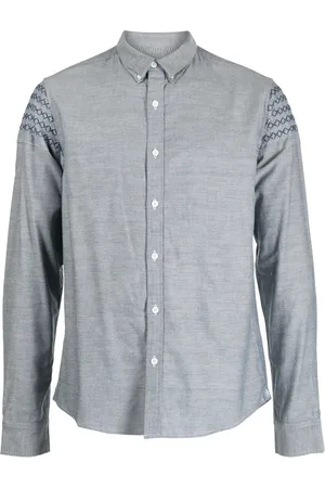 PRIVATE STOCK Embroidered-detail linen shirt