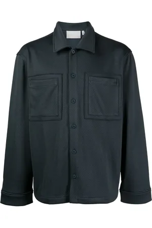 Off-Duty Tiller mesh-design shirt
