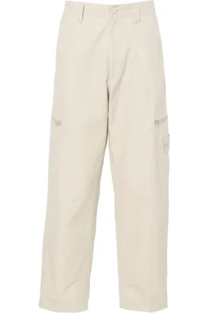 Stone Island Compass-badge wide-leg trousers