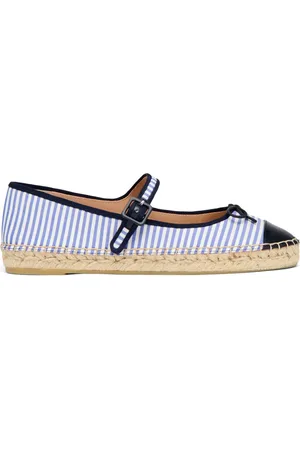MALONE SOULIERS Striped flat espadrilles