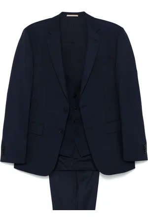 HUGO BOSS Mini-check three-piece suit