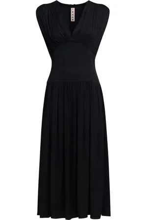 Marni V-neck mini dress