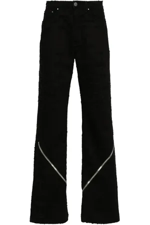 HELIOT EMIL Distressed-effect cotton jeans
